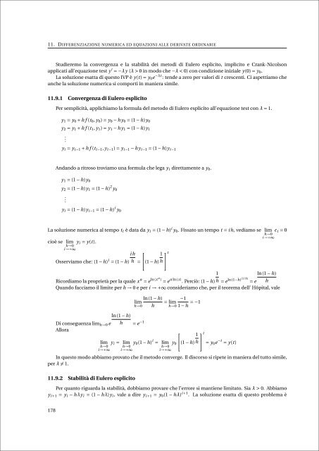 Appunti di Calcolo Numerico - Esercizi e Dispense - Università degli ...
