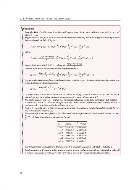 Appunti di Calcolo Numerico - Esercizi e Dispense - Università degli ...