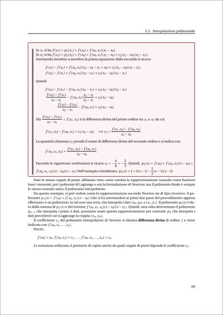 Appunti di Calcolo Numerico - Esercizi e Dispense - Università degli ...