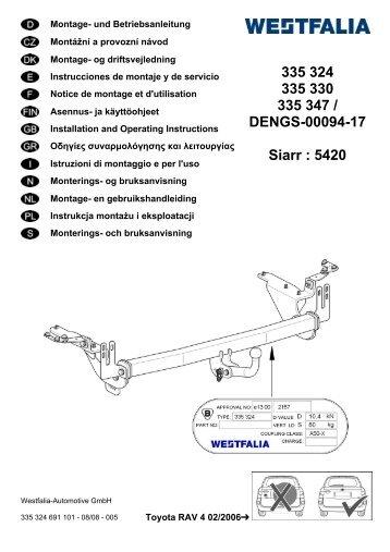 335 324 335 330 335 347 / DENGS-00094-17 Siarr : 5420 - Westfalia