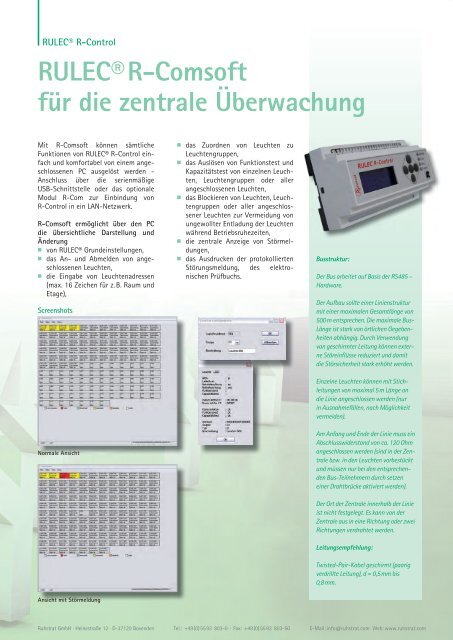 Prospekt Rulec® R-Control - Ruhstrat GmbH