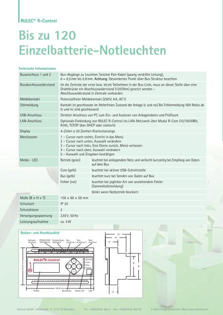 Prospekt Rulec® R-Control - Ruhstrat GmbH