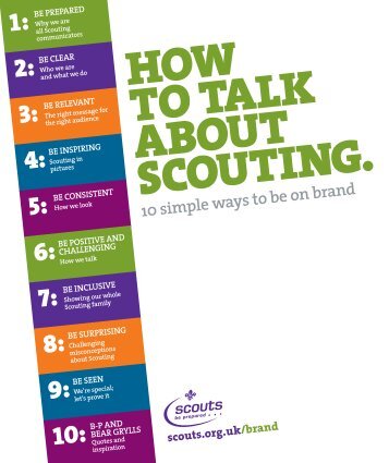 How to Talk About Scouting - The Scout Association