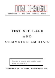 TEST SET I-48-B AND OHMMETER ZM-21A/U - Liberated Manuals