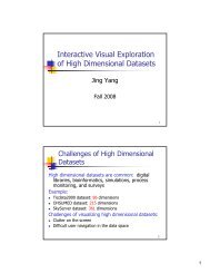 High dimensional data visualization (pdf) - University of North ...