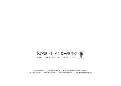 Katalog Download ROSE-HANDWERK