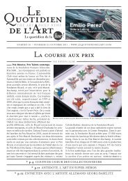 La course aux prix - Le Quotidien de l'Art