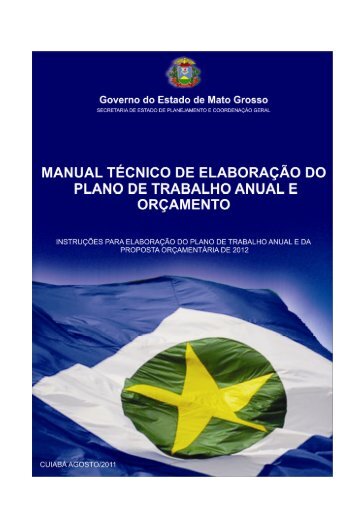 Manual PTA/LOA 2012 - seplan / mt - Governo do Estado de Mato ...