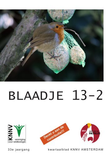 Blaadje 2013/2 - KNNV Vereniging voor Veldbiologie