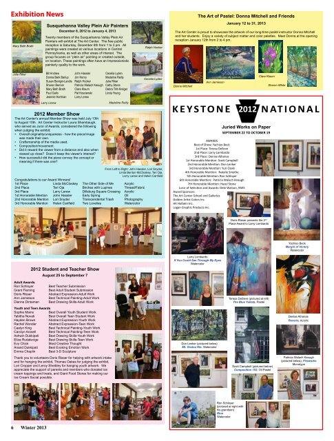 Winter 2012 Catalog.pdf - The Art Center School and Galleries