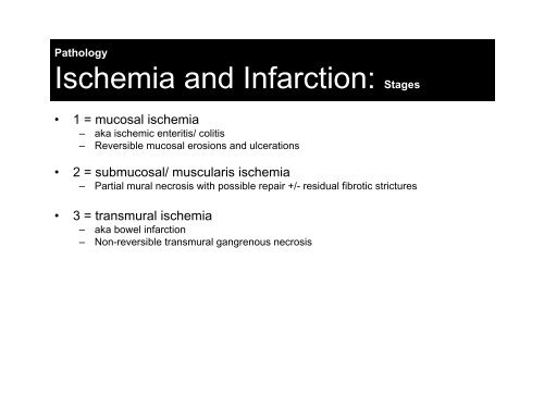 CT Imaging of Acute Bowel Ischemia and Infarction - Department of ...
