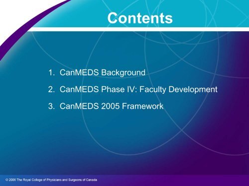 The CanMEDS 2005 Framework - Department of Medical Imaging