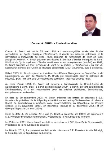 Conrad A. BRUCH - MinistÃ¨re des affaires Ã©trangÃ¨res