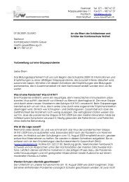 Brief an die Eltern - Kantonsschule Wattwil
