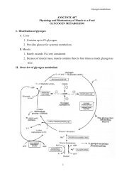 Glycogen synthesis and degradation - Department of Animal Science