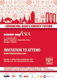 INVITATION TO ATTEND - Power-Gen Asia