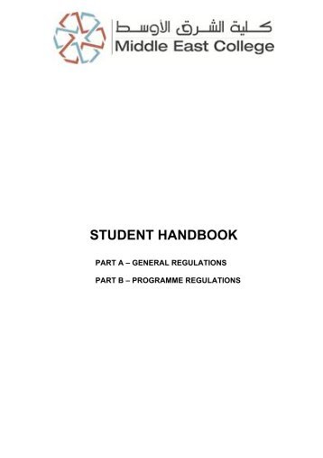 STUDENT HANDBOOK - Middle East College