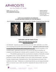 Aphrodite and the Gods of Love (Press Release) - News from the Getty