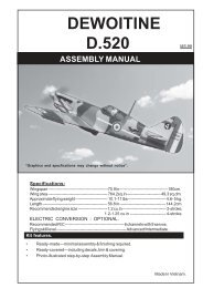 dewoitine d.520 assembly manual