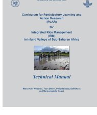 Technical Manual - Africa Rice Center