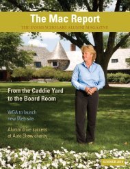 The Mac Report - Western Golf Association