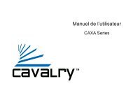 Manuel de l'utilisateur - Cavalry