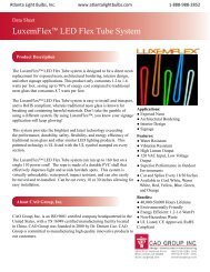 Atlanta Light Bulbs, Inc. | CAO Group,  Inc. - LuxemFlex Data Sheet