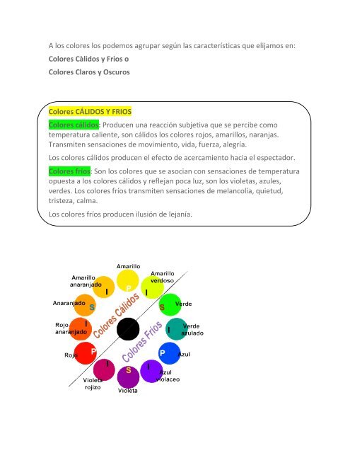 Tema: EL COLOR - TramixSakai ULP