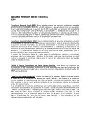 glosario terminos salud municipal 2008 - Sistema Nacional de ...