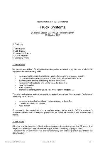Truck Systems