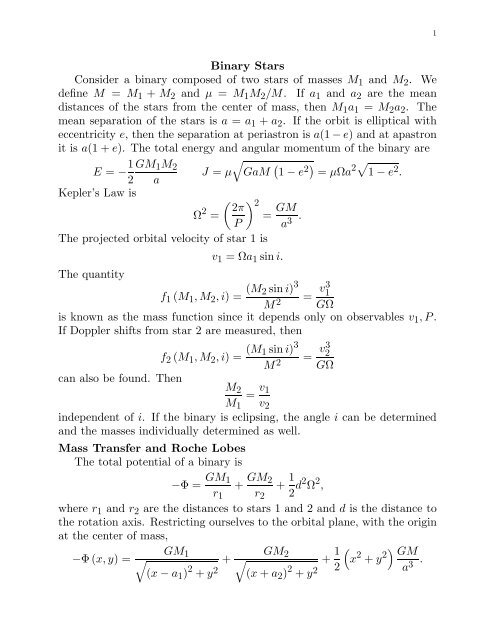 Binary Stars & Binary Evolution