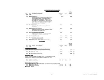 2013 Denturist Fee Guide