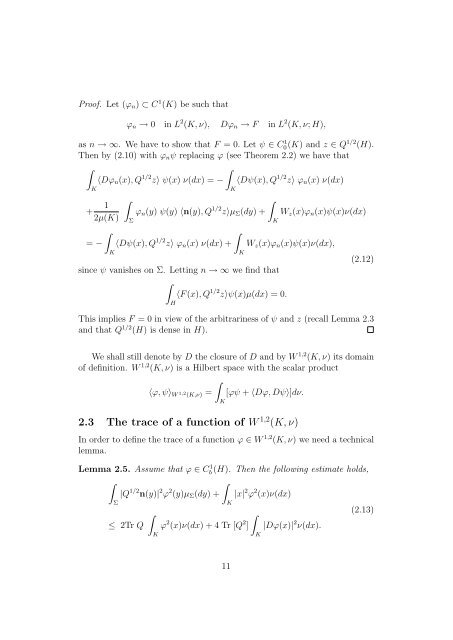 Kolmogorov equation associated to the stochastic reflection problem ...