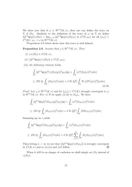 Kolmogorov equation associated to the stochastic reflection problem ...