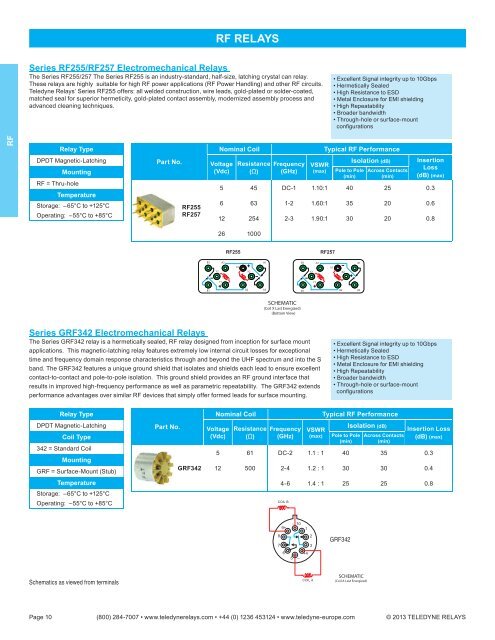 2013 EMR Selection Guide.indd - Teledyne Relays