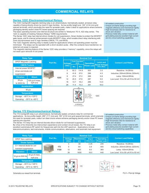 2013 EMR Selection Guide.indd - Teledyne Relays