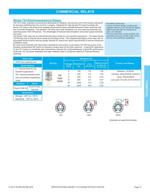 2013 EMR Selection Guide.indd - Teledyne Relays