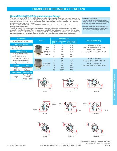 2013 EMR Selection Guide.indd - Teledyne Relays