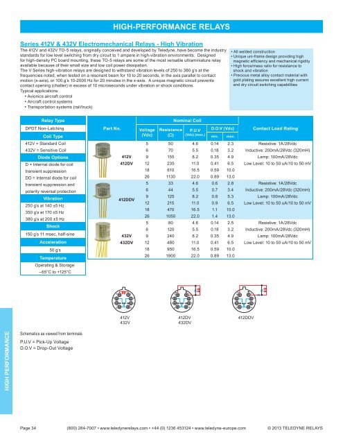 2013 EMR Selection Guide.indd - Teledyne Relays