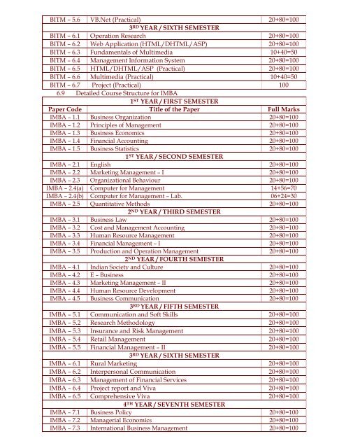 Exam Regulation - BJB College