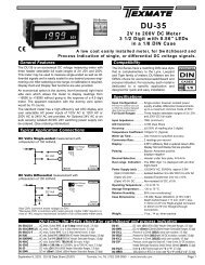 DU-35 Data Sheet (DU01) - K - Tech, Inc.
