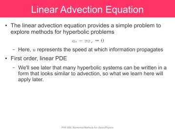 Linear Advection Equation
