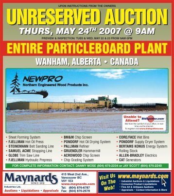 Newpro Brochure - Liquidation - Maynards