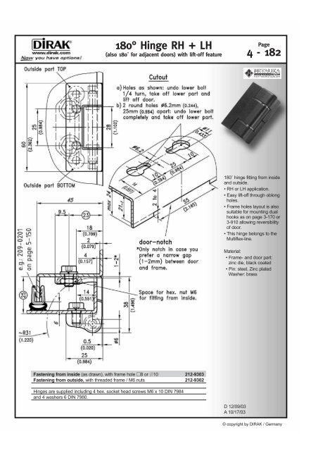 Screw-on Hinge