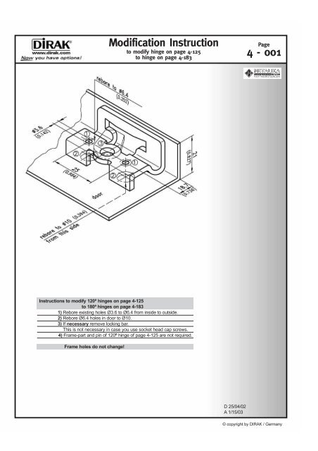 Screw-on Hinge