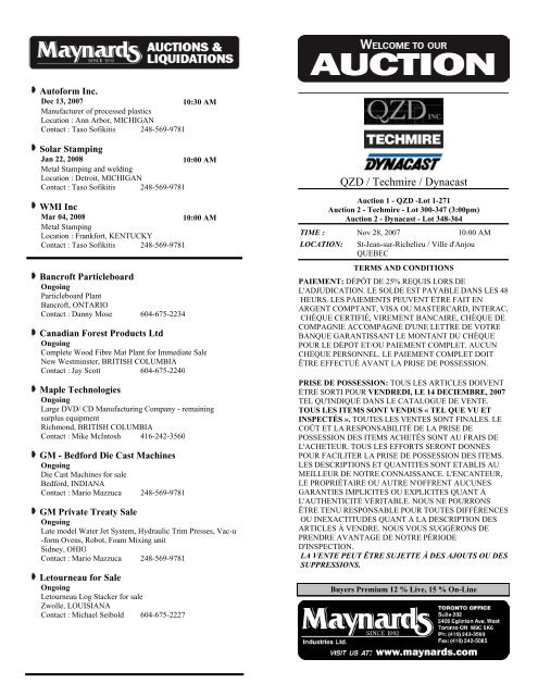 Techmire Software QZD / Techmire / Dynacast