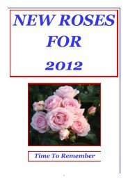 ONLINE BROCHURE New Roses 2012 - Country Garden Roses