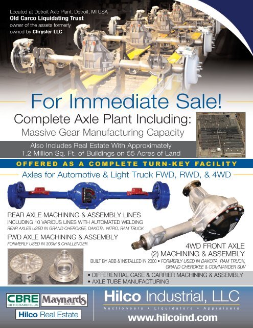 For Immediate Sale! - Maynards Industries