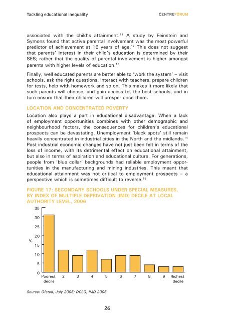 Tackling educational inequality - CentreForum