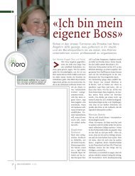 Â«Ich bin mein eigener BossÂ» - Nora Angehrn